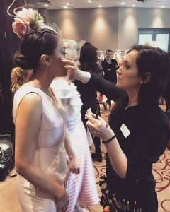 assisting to awarded celebrity makeup artist